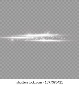 Glow light effect. Vector illustration. Christmas flash. dust