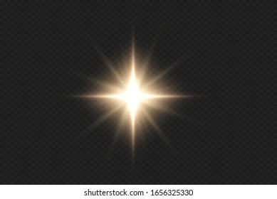 Glow light effect. Vector illustration. Christmas lights concept.