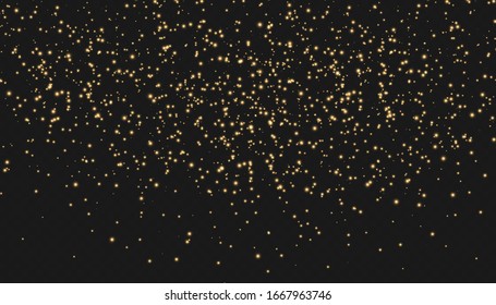 Glow light effect. Vector illustration. Christmas flash. dust