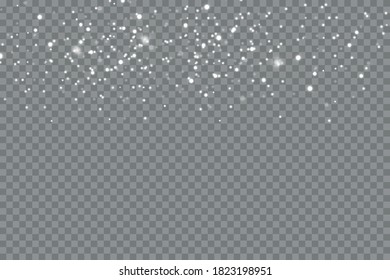Glow light effect. Vector illustration. Christmas flash. dust