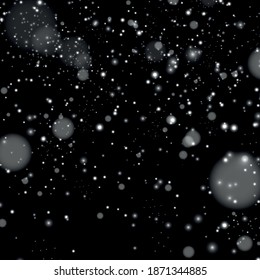Glow light effect. Vector illustration. Christmas flash. dust