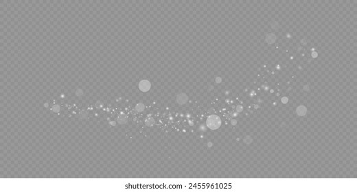 Glow light effect. Vector illustration. Christmas flash. dust	