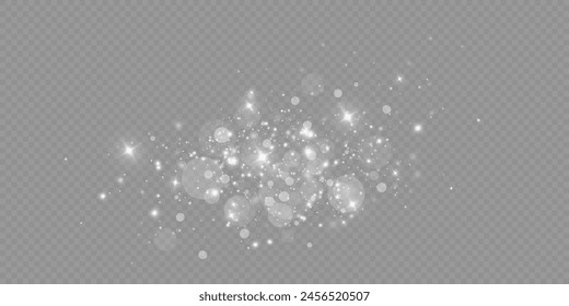 Glow light effect. Vector illustration. Christmas flash. dust. Glow light effect. Star burst with sparkles.