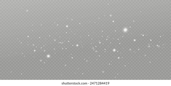 Glow light effect. Vector illustration. Christmas flash. dust
