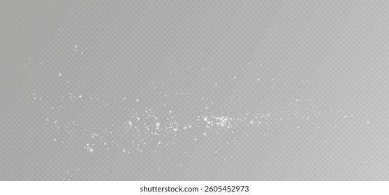 Glow light effect. Vector illustration. Christmas flash. dust