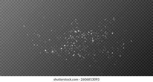 Glow light effect. Vector illustration. Christmas flash. dust
