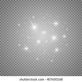 Glow light effect. Vector illustration.