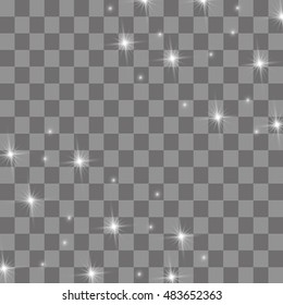 Glow light effect. Vector illustration. Christmas flash Concept.