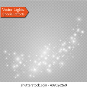 Glow light effect. Vector illustration. Christmas flash Concept.