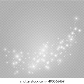 Glow light effect. Vector illustration. Christmas flash Concept.