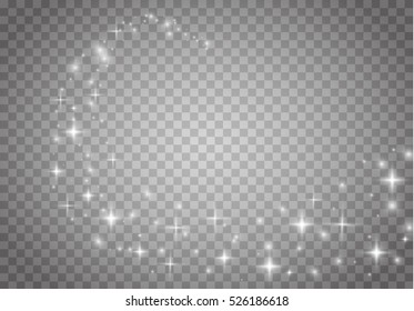 Glow light effect. Vector illustration. Christmas flash Concept.