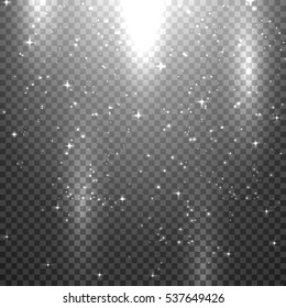 glow light effect. vector illustration. christmas flash concept.