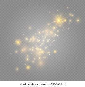 Glow light effect. Vector illustration. Christmas flash. dust.