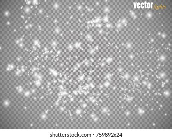 Glow light effect. Vector illustration. Christmas flash Concept.