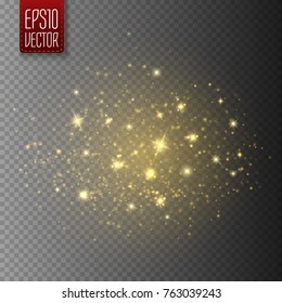 Glow light effect. Vector illustration. Christmas lights concept.