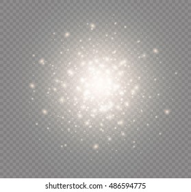 Glow light effect. Vector illustration.Flash Concept.