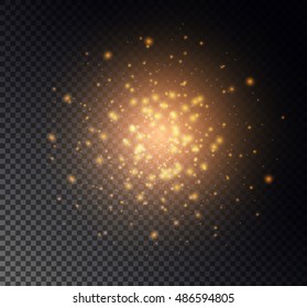 Glow light effect. Vector illustration.Flash Concept.