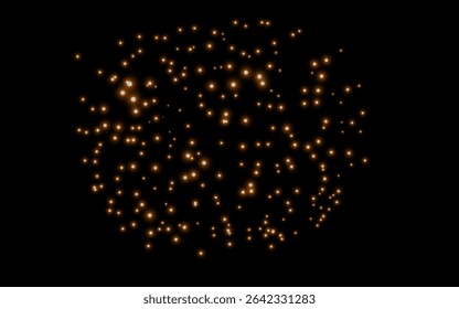 
Glow light effect Vector sparkles and gold sparkles