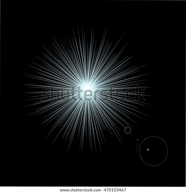 Glow Light Effect White Light Explosion Stock Vector (royalty Free 