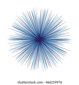 Glow light effect. White glowing light explosion. Bright star. Vector illustration for decoration with ray sparkles.