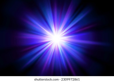 Glow light shining on Dark Background, Vector Illustration