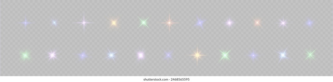 Estrella de luz brillante, rayos de sol amarillos, bokeh de resplandor dorado	