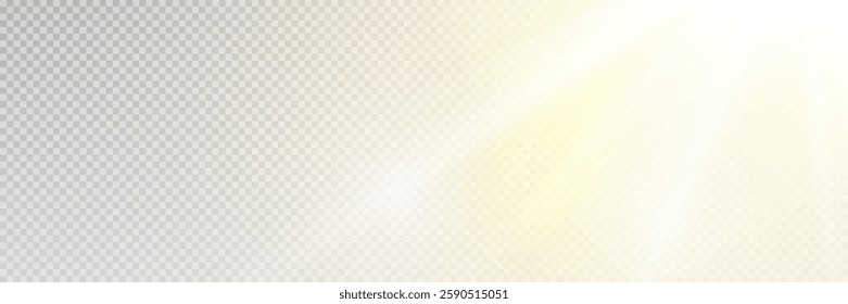 Glow light star, yellow sun rays, gold glare bokeh. Flash yellow sun, star flashed with sparkles.
