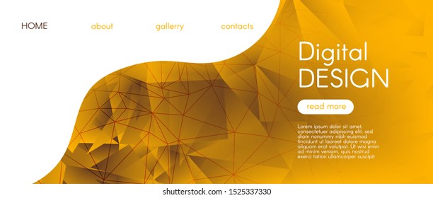 Glow Low Poly T Background. Elegant Diamond Pattern. Gold Mosaic Wallpaper. Vibrant 3d Abstract Vector Design. Origami Vector Poster. Gradient Mosaic Banner. 3d Trendy Background. Origami Geometric.