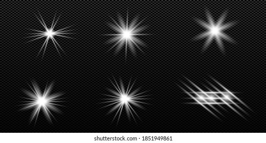glow on dark background glare of bright light