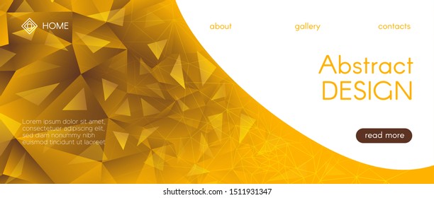 Glow Origami Background. Vibrant Diamond Pattern. Light Mosaic Brochure. Gradient 3d Abstract Vector Poster. Origami Vector Design. Yellow Mosaic Graphic. 3d Modern Background. Origami Wallpaper.