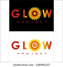 Glow Project Design Logo Vector eps10
