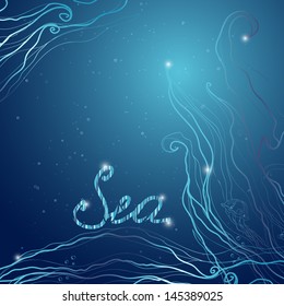 glow sea background