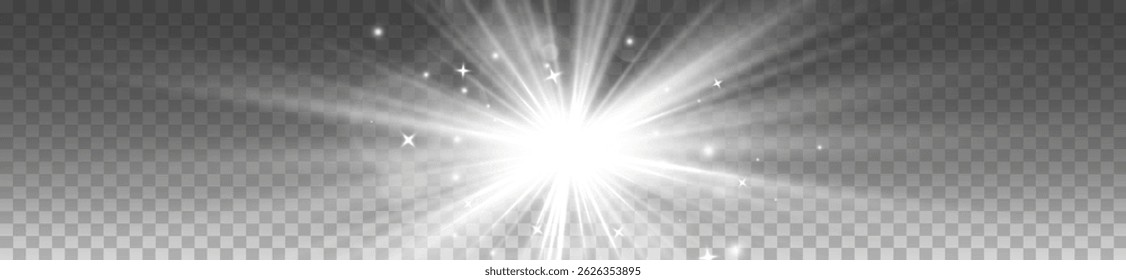 Efeito de brilho e luz brilhante — clarão solar com iluminação suave, explosão de lente e sobreposição mais brilhante perfeita para cenas de crepúsculo, edições de luz natural ou destaques de design radiante