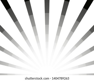 Glow shine striped abstract background. Similar to retro poster. Black and white lines pattern.