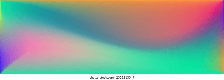 Glow Sky Colorful Dynamic Bright Gradient Background. Water Neon Sunset Vibrant Pastel Smooth Surface. Wavy Vivid Multicolor Curve Liquid Gradient Mesh. Sunrise Color Fluid Light Blurred Wallpaper.