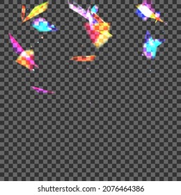 Glow Spark Background Transparent Vector. Bokeh Overlay Illustration. Blur Glimmer Wallpaper. Green Minimal. Glare Romance Card.