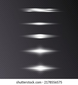 Glow sparks of light on a transparent background. Blurred glitter vector collection. Explosion flash, sun, flare and bright cloud.