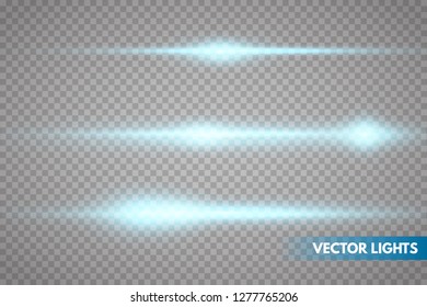 Glow special light effect, flare, star and spark Isolated. Vector lights