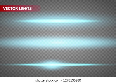 Glow special light effect, flare, star and spark Isolated. Vector lights