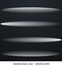 Glow special light effect, flare, star and spark Isolated. Vector lights..