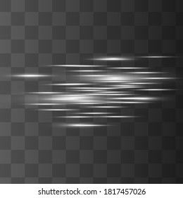 Glow special light effect, flare, star and spark Isolated. Golden Vector light