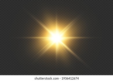 透明な背景にカメラのフラッシュライトエフェクト 白いハイライト 鮮やかな明るさ 鮮やかな星のバースト ベクターグローの輝きのイラスト のベクター画像素材 ロイヤリティフリー Shutterstock