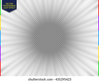 Glow speed tunnel light effect. Star motion blur fx. Circle ray. Radiance shine vector illustration