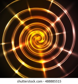 Glow spiral background