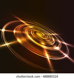 Glow spiral background