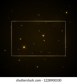 Glow square abstract frame background