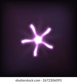 Objeto Abstractas colorido del Vector de la estrella del resplandor