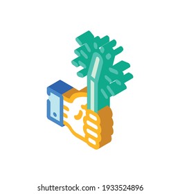 glow stick isometric icon vector. glow stick sign. isolated symbol illustration