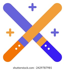 Glow Sticks icon illustration for web, app, infographic, etc