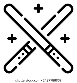 Glow Sticks icon illustration for web, app, infographic, etc